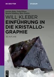 Cover von Einführung in die Kristallographie