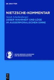 Cover von Kommentar zu Nietzsches 'Ueber Wahrheit und Lüge im aussermoralischen Sinne'