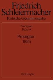 Cover von Predigten 1825
