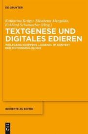Cover von Textgenese und digitales Edieren