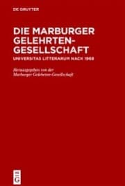 Cover von Die Marburger Gelehrten-Gesellschaft
