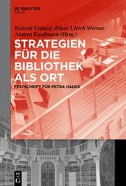 Cover von Strategien für die Bibliothek als Ort