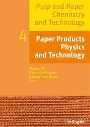 Cover von Paper Products Physics and Technology