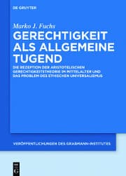 Cover von Gerechtigkeit als allgemeine Tugend