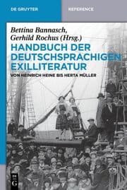 Cover von Handbuch der deutschsprachigen Exilliteratur
