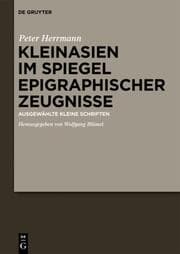 Cover von Kleinasien im Spiegel epigraphischer Zeugnisse