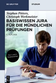 Cover von Basiswissen Jura für die mündlichen Prüfungen