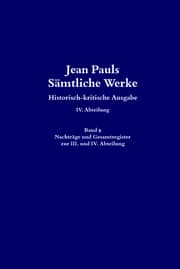 Cover von Nachträge und Gesamtregister zur III. und IV. Abteilung