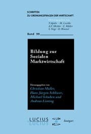 Cover von Bildung zur Sozialen Marktwirtschaft