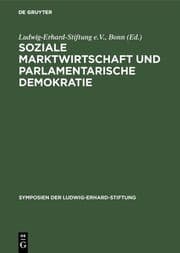 Cover von Soziale Marktwirtschaft und Parlamentarische Demokratie