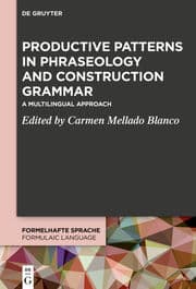Cover von Productive Patterns in Phraseology and Construction Grammar