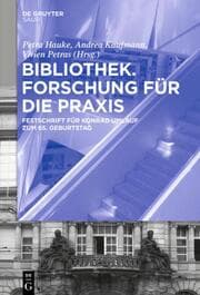 Cover von Bibliothek - Forschung für die Praxis
