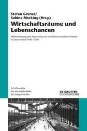 Cover von Wirtschaftsräume und Lebenschancen