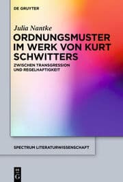Cover von Ordnungsmuster im Werk von Kurt Schwitters
