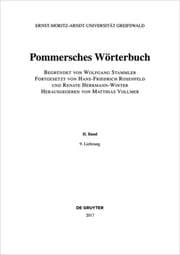 Cover von Pommersches Wörterbuch II/9