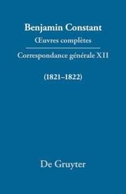 Cover von Correspondance générale 1821-1822