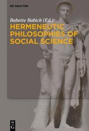 Cover von Hermeneutic Philosophies of Social Science