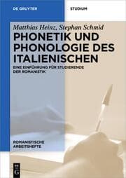 Cover von Phonetik und Phonologie des Italienischen