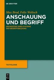 Cover von Anschauung und Begriff