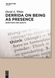 Cover von Derrida on Being as Presence