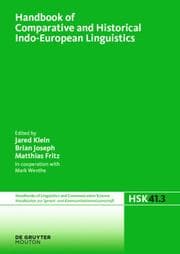 Cover von Handbook of Comparative and Historical Indo-European Linguistics