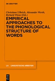 Cover von Empirical Approaches to the Phonological Structure of Words