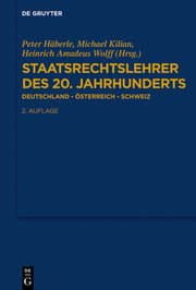 Cover von Staatsrechtslehrer des 20. Jahrhunderts
