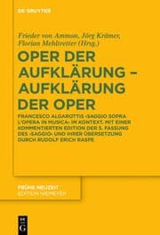 Cover von Oper der Aufklärung - Aufklärung der Oper