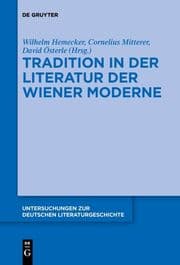 Cover von Tradition in der Literatur der Wiener Moderne