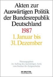 Cover von Akten zur Auswärtigen Politik der Bundesrepublik Deutschland 1987