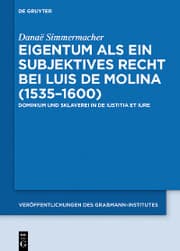 Cover von Eigentum als ein subjektives Recht bei Luis de Molina (1535-1600)