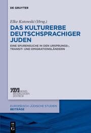 Cover von Das Kulturerbe deutschsprachiger Juden