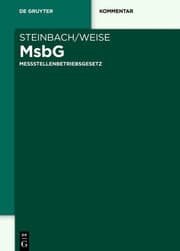 Cover von Messstellenbetriebsgesetz