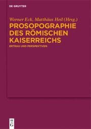 Cover von Prosopographie des Römischen Kaiserreichs