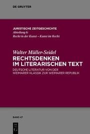 Cover von Rechtsdenken im literarischen Text