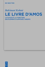 Cover von Le livre d'Amos