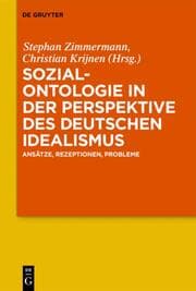 Cover von Sozialontologie in der Perspektive des deutschen Idealismus