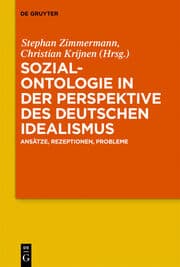 Cover von Sozialontologie in der Perspektive des deutschen Idealismus