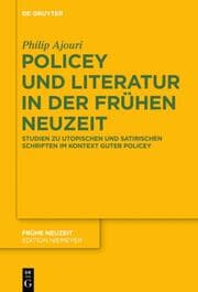 Cover von Policey und Literatur in der Frühen Neuzeit