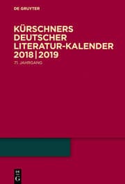 Cover von Kürschners Deutscher Literatur-Kalender 2018/2019