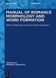 Cover von Manual of Romance Morphology and Word Formation