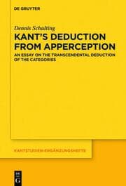 Cover von Kants Deduction From Apperception