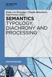 Cover von Semantics - Typology, Diachrony and Processing