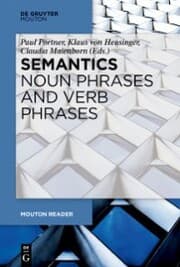Cover von Semantics - Noun Phrases and Verb Phrases