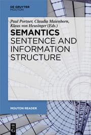 Cover von Semantics - Sentence and Information Structure