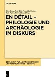 Cover von En détail - Philologie und Archäologie im Diskurs