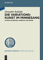 Cover von Die Variationskunst im Minnesang