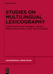 Cover von Studies on Multilingual Lexicography