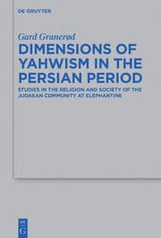 Cover von Dimensions of Yahwism in the Persian Period