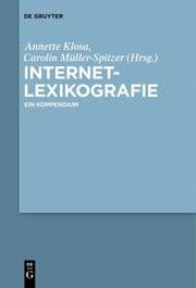 Cover von Internetlexikografie